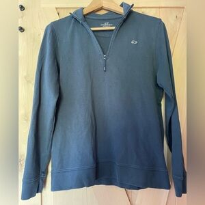 Vineyard Vines Unisex Cotton Half Zip Whale Sweatshirt Size 18 Youth